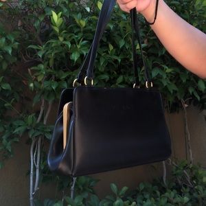 black and gold purse